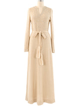 Rhinestone Accented Knit Maxi Dress Dress arcadeshops.com