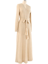 Rhinestone Accented Knit Maxi Dress Dress arcadeshops.com