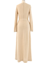 Rhinestone Accented Knit Maxi Dress Dress arcadeshops.com