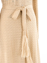 Rhinestone Accented Knit Maxi Dress Dress arcadeshops.com