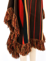 1970's Hooded Fringed Sweater Cape Outerwear arcadeshops.com