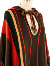 1970's Hooded Fringed Sweater Cape Outerwear arcadeshops.com