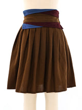 Gianni Versace Pleated Wool Skirt Bottom arcadeshops.com