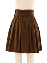 Gianni Versace Pleated Wool Skirt Bottom arcadeshops.com