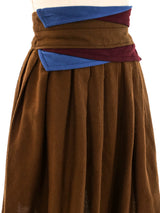 Gianni Versace Pleated Wool Skirt Bottom arcadeshops.com