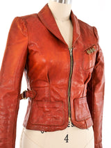 1970's Gandalf Cropped Leather Jacket Jacket arcadeshops.com