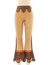 Moschino Western Suede Pants Bottom arcadeshops.com