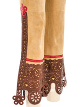 Moschino Western Suede Pants Bottom arcadeshops.com