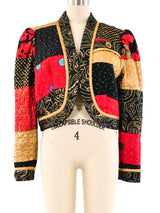 Jeanne Marc Quilted Metallic Jacket Jacket arcadeshops.com