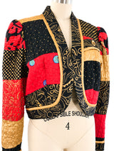Jeanne Marc Quilted Metallic Jacket Jacket arcadeshops.com