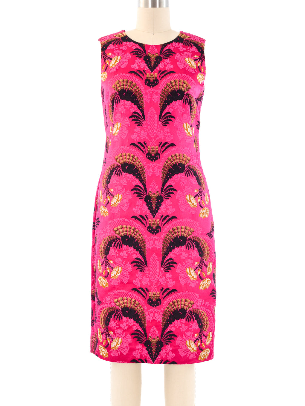 alexander mcqueen brocade dress