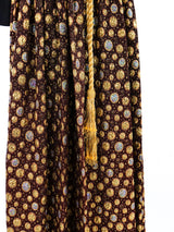 Metallic Polka Dot Brocade Gown Dress arcadeshops.com