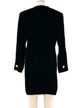 1989 Yves Saint Laurent Velvet Dress Dress arcadeshops.com