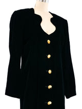 1989 Yves Saint Laurent Velvet Dress Dress arcadeshops.com