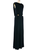 Gianni Versace Greek Key Detailed Gown Dress arcadeshops.com