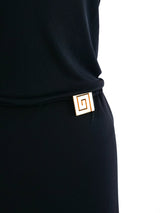 Gianni Versace Greek Key Detailed Gown Dress arcadeshops.com