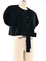 Pierre Cardin Architectural Cropped Jacket Jacket arcadeshops.com