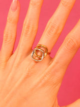 18K Two Tone Geometric Ring Fine Jewelry arcadeshops.com