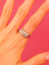 14K White Gold and Diamond Band Fine Jewelry arcadeshops.com