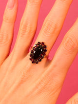 9K Antique Garnet Ring Fine Jewelry arcadeshops.com