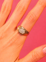 14K Diamond Accented Hexagonal Band Fine Jewelry arcadeshops.com