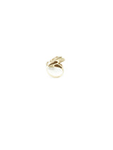 14K Double Pearl Bypass Style Ring Fine Jewelry arcadeshops.com