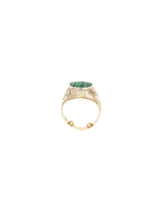 14K Malachite Signet Ring Fine Jewelry arcadeshops.com