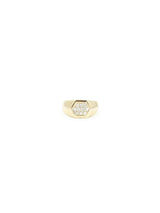 14K Diamond Accented Hexagonal Band Fine Jewelry arcadeshops.com