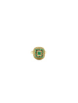 18K Rope Detail Emerald Ring Fine Jewelry arcadeshops.com