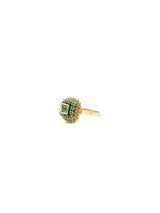 18K Rope Detail Emerald Ring Fine Jewelry arcadeshops.com