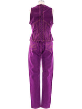 Christian Lacroix Magenta Denim Ensemble Suit arcadeshops.com