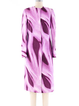 Gianni Versace Abstract Printed Coat Outerwear arcadeshops.com