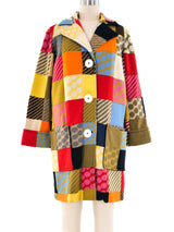 Rudi Gernreich Knit Patchwork Coat Outerwear arcadeshops.com