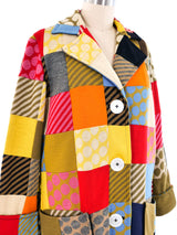 Rudi Gernreich Knit Patchwork Coat Outerwear arcadeshops.com
