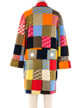 Rudi Gernreich Knit Patchwork Coat Outerwear arcadeshops.com