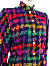 Pauline Trigere Woven Blazer with Scarf Jacket arcadeshops.com