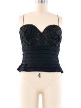 Yves Saint Laurent Haute Couture Lace Bustier Top arcadeshops.com