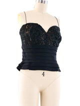 Yves Saint Laurent Haute Couture Lace Bustier Top arcadeshops.com