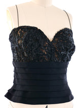 Yves Saint Laurent Haute Couture Lace Bustier Top arcadeshops.com