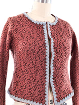 1990's Voyage Lace Cardigan Top arcadeshops.com