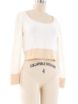 Miu Miu Knit Cropped Top Top arcadeshops.com