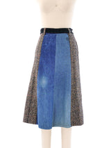 1970's Denim and Tweed Skirt Ensemble Suit arcadeshops.com