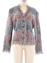 Missoni Fringe Trim Knit Jacket Jacket arcadeshops.com