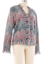 Missoni Fringe Trim Knit Jacket Jacket arcadeshops.com
