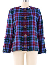 Givenchy Plaid Tweed Jacket Jacket arcadeshops.com