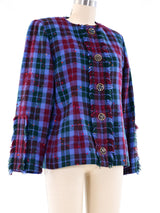 Givenchy Plaid Tweed Jacket Jacket arcadeshops.com