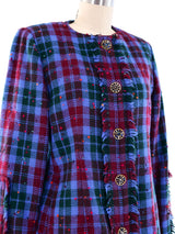 Givenchy Plaid Tweed Jacket Jacket arcadeshops.com