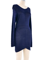 Mugler Ribbed Knit Mini Dress Dress arcadeshops.com