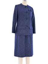 Christian Dior Haute Couture Pinstripe Skirt Ensemble Suit arcadeshops.com