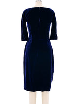 Alexander McQueen Draped Velvet Dress Dress arcadeshops.com
